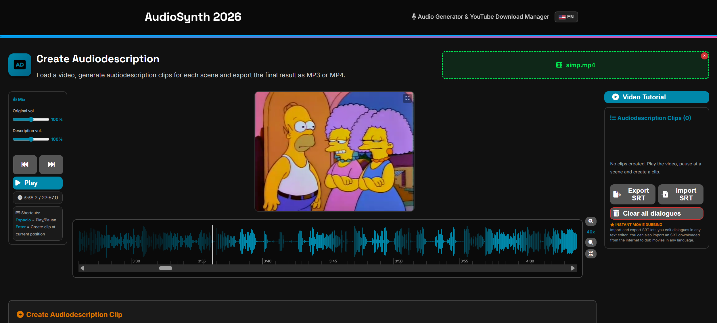 AudioSynth screenshot